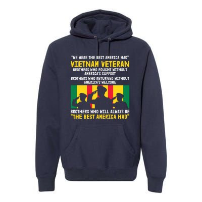 Vietnam Veteran The Best America Veteran Day Premium Hoodie