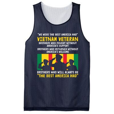 Vietnam Veteran The Best America Veteran Day Mesh Reversible Basketball Jersey Tank