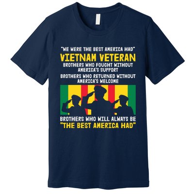 Vietnam Veteran The Best America Veteran Day Premium T-Shirt