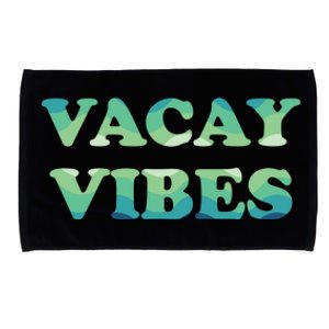 Vacay Vibes Tropical Beach Family Vacation Summer Graphic Gift Microfiber Hand Towel