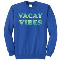 Vacay Vibes Tropical Beach Family Vacation Summer Graphic Gift Sweatshirt