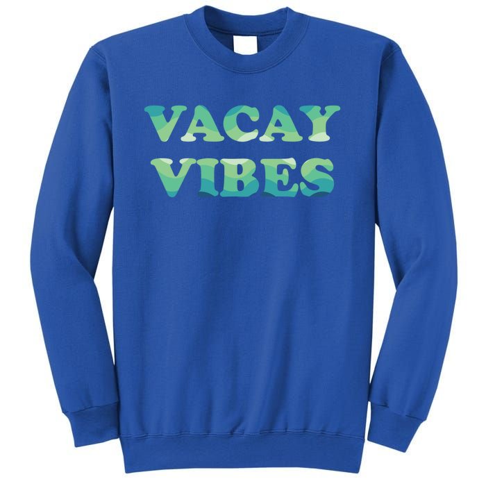 Vacay Vibes Tropical Beach Family Vacation Summer Graphic Gift Sweatshirt