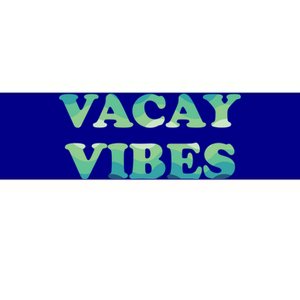 Vacay Vibes Tropical Beach Family Vacation Summer Graphic Gift Bumper Sticker