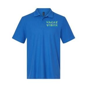 Vacay Vibes Tropical Beach Family Vacation Summer Graphic Gift Softstyle Adult Sport Polo