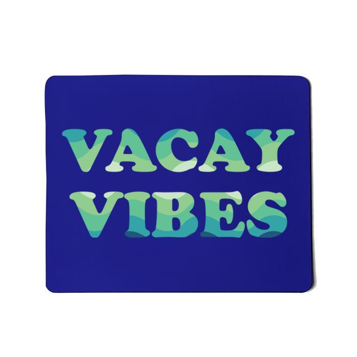 Vacay Vibes Tropical Beach Family Vacation Summer Graphic Gift Mousepad