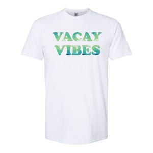 Vacay Vibes Tropical Beach Family Vacation Summer Graphic Gift Softstyle CVC T-Shirt