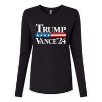 Vance Vp Trump Vice President Vance Trump 2024 Vp Usa Election Patriotic Womens Cotton Relaxed Long Sleeve T-Shirt