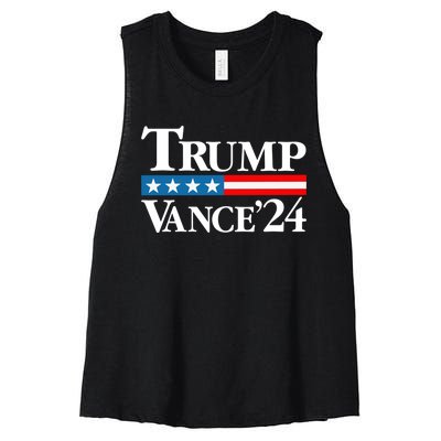 Vance Vp Trump Vice President Vance Trump 2024 Vp Usa Election Patriotic Women's Racerback Cropped Tank