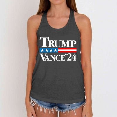 Vance Vp Trump Vice President Vance Trump 2024 Vp Usa Election Patriotic Women's Knotted Racerback Tank