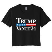 Vance Vp Trump Vice President Vance Trump 2024 Vp Usa Election Patriotic Women's Crop Top Tee