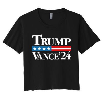 Vance Vp Trump Vice President Vance Trump 2024 Vp Usa Election Patriotic Women's Crop Top Tee