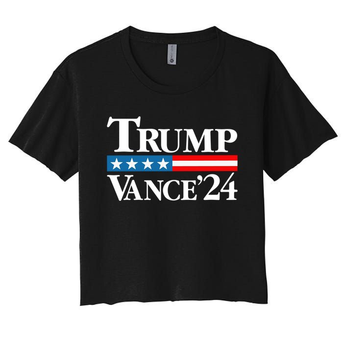 Vance Vp Trump Vice President Vance Trump 2024 Vp Usa Election Patriotic Women's Crop Top Tee