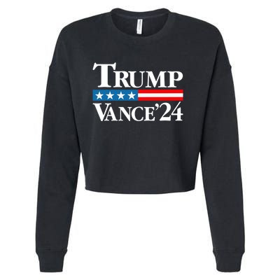 Vance Vp Trump Vice President Vance Trump 2024 Vp Usa Election Patriotic Cropped Pullover Crew