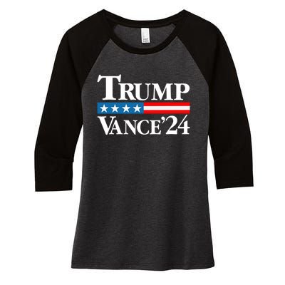 Vance Vp Trump Vice President Vance Trump 2024 Vp Usa Election Patriotic Women's Tri-Blend 3/4-Sleeve Raglan Shirt