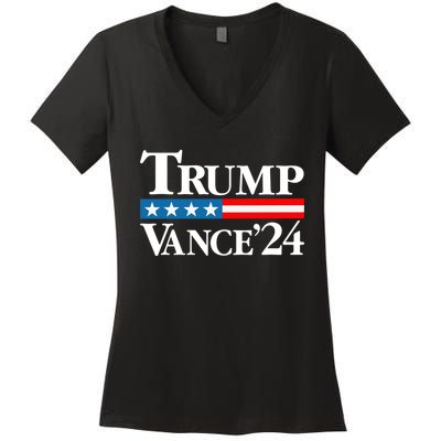 Vance Vp Trump Vice President Vance Trump 2024 Vp Usa Election Patriotic Women's V-Neck T-Shirt