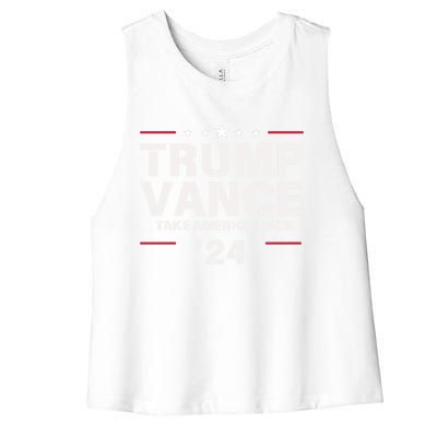 Vance Vp Trump Vice President Vance Trump 2024 Great Gift Women's Racerback Cropped Tank