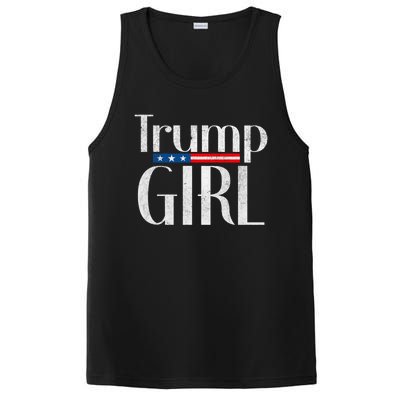 Vintage Vote Trump Republican Us Flag 2024 Gift PosiCharge Competitor Tank