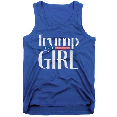 Vintage Vote Trump Republican Us Flag 2024 Gift Tank Top