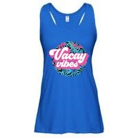 Vacay Vibes Tropical Palm Leaf Graphic Gift Ladies Essential Flowy Tank