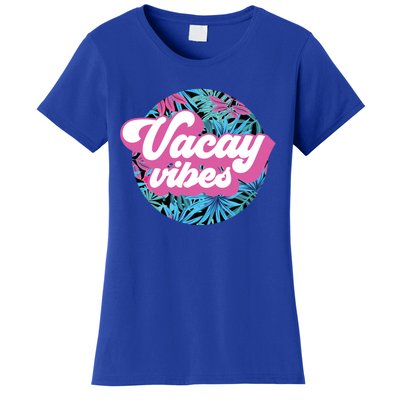 Vacay Vibes Tropical Palm Leaf Graphic Gift Women's T-Shirt