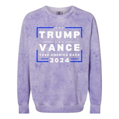 Vance Vp Trump Vice President Vance Trump 2024 Red Colorblast Crewneck Sweatshirt