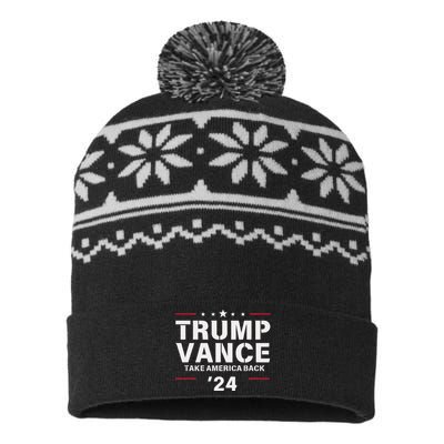 Vance Vp Trump Vice President Vance Trump 2024 USA-Made Snowflake Beanie