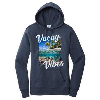 Vacay Vibes Tropical Island Beach Diving Snorkeling Vacation Gift Women's Pullover Hoodie