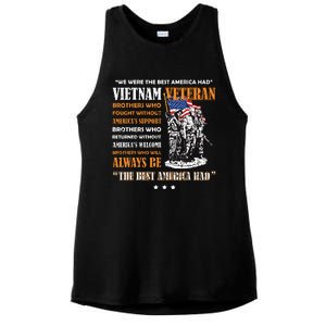 Vietnam Veteran The Best America Had Proud Ladies PosiCharge Tri-Blend Wicking Tank