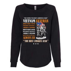 Vietnam Veteran The Best America Had Proud Womens California Wash Sweatshirt