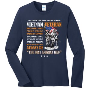 Vietnam Veteran The Best America Had Proud Ladies Long Sleeve Shirt