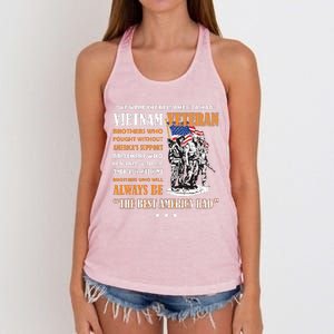 Vietnam Veteran The Best America Had Proud Women's Knotted Racerback Tank