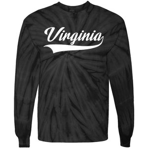 Virginia Va Throwback Design Classic Tie-Dye Long Sleeve Shirt