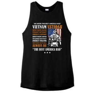 Vietnam Veteran The Best America Had Proud Cute Gift Ladies PosiCharge Tri-Blend Wicking Tank