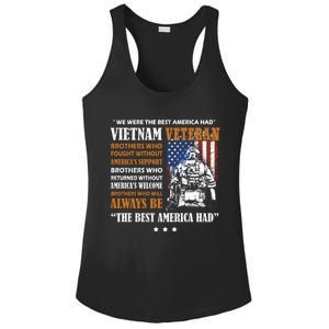 Vietnam Veteran The Best America Had Proud Cute Gift Ladies PosiCharge Competitor Racerback Tank