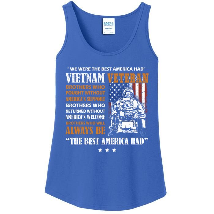 Vietnam Veteran The Best America Had Proud Cute Gift Ladies Essential Tank