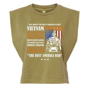 Vietnam Veteran The Best America Had Proud Cute Gift Garment-Dyed Women's Muscle Tee