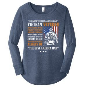 Vietnam Veteran The Best America Had Proud Cute Gift Women's Perfect Tri Tunic Long Sleeve Shirt