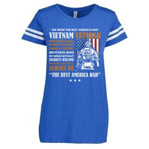 Vietnam Veteran The Best America Had Proud Cute Gift Enza Ladies Jersey Football T-Shirt