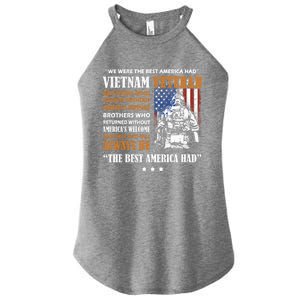 Vietnam Veteran The Best America Had Proud Cute Gift Women's Perfect Tri Rocker Tank