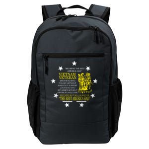 Vietnam Veteran The Best America Had Veterans Day Soldier Gift Daily Commute Backpack