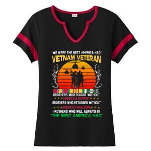 Vietnam Veteran The Best America Had Proud Gift Ladies Halftime Notch Neck Tee