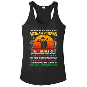 Vietnam Veteran The Best America Had Proud Gift Ladies PosiCharge Competitor Racerback Tank