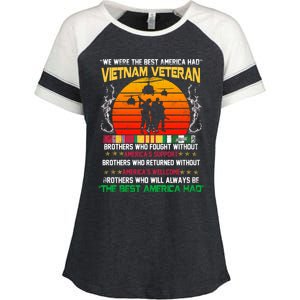 Vietnam Veteran The Best America Had Proud Gift Enza Ladies Jersey Colorblock Tee