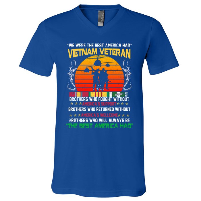 Vietnam Veteran The Best America Had Proud Gift V-Neck T-Shirt