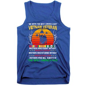 Vietnam Veteran The Best America Had Proud Gift Tank Top