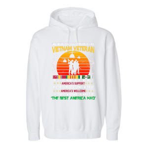 Vietnam Veteran The Best America Had Proud Gift Garment-Dyed Fleece Hoodie