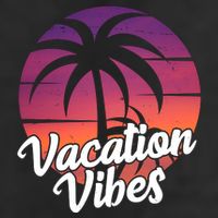 Vacation Vibes Tropical Retro Sunset 11oz C Handle Ceramic Mug