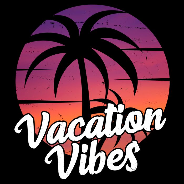 Vacation Vibes Tropical Retro Sunset 16 in Basic Backpack