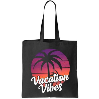 Vacation Vibes Tropical Retro Sunset Bag
