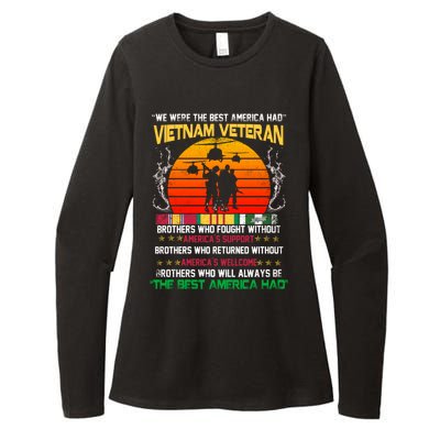 Vietnam Veteran The Best America Had Proud Gift Womens CVC Long Sleeve Shirt